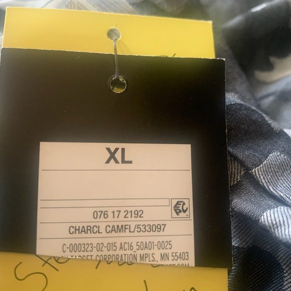 NWT ART CLASS BOYS BUTTON DOWN GRAY CAMO CAMOUFLAGE SHORT SLEEVE SHIRT XL - Picture 7 of 8